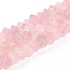 Natural Rose Quartz Beads Strands G-N347-09A-02-2