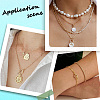 SUNNYCLUE 1 Roll Brass Paperclip Chains CHC-SC0001-06G-5