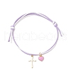 5Pcs Adjustable Waxed Polyester Cord Bracelets BJEW-JB11789-3