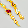 Alloy Enamel Link Necklaces FS-WGF424C-01-4