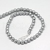 Electroplate Non-magnetic Synthetic Hematite Beads Strands G-J169C-4mm-M-3