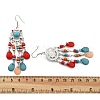Alloy & Acrylic & Rhinestone Chandelier Earrings for Women EJEW-G426-03P-02-5