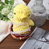 Polyester Flower Lace Ribbon OCOR-WH0097-21-6