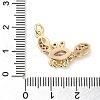 Rack Plating Brass Micro Pave Cubic Zirconia Pendants KK-P241-08G-3