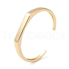 Brass Open Cuff Bangles BJEW-A144-01A-2