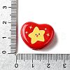 Winter Theme Printed Opaque Acrylic Beads OACR-U008-01A-01-3