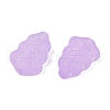 Frosted Transparent Acrylic Beads OACR-P029-04B-02-2
