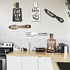 Wooden Pendant Decoration HJEW-WH0073-013-4