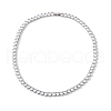 Rack Plating Brass Clear Cubic Zirconia Cup Chain Necklaces NJEW-Q348-02P-2