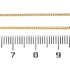 Brass Venetian Chain X-NJEW-E151-04G-3