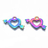 Ion Plating(IP) 201 Stainless Steel Pendants STAS-S119-135-2