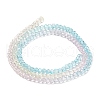 Transparent Painted Glass Beads Strands X1-DGLA-A034-T1mm-A21-5