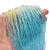 Transparent Painted Glass Beads Strands X1-DGLA-A034-T2mm-A13-2