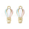 Alloy Enamel Pendants ENAM-N055-010B-NR-4
