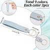 SUNNYCLUE 9 Colors PU Leather Keychain KEYC-SC0001-27-2