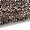 Natural Purple Fluorite Beads Strands G-RM2025-D51-2x2mm-2