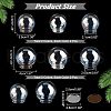  8Pcs 4 Style Round Iridescent Glass Dome Cover FIND-NB0004-55-2