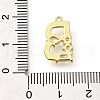 Brass Micro Pave Cubic Zirconia Pendants KK-M310-01G-02-3