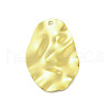 Textured 201 Stainless Steel Pendants STAS-A069-01G-2