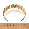 304 Stainless Steel Open Cuff Bangles for Women BJEW-Z083-02G-09-5
