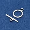 Sterling Silver Ring Toggle Clasps X-STER-A008-16-2
