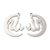 Non-Tarnish 304 Stainless Steel Pendants STAS-Z041-35P-1