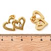 304 Stainless Steel Rhinestone Stud Earrings for Women EJEW-U052-01G-5