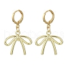 Bowknot Alloy Hoop Earrings EJEW-JE06357-01-2