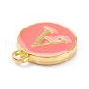 Golden Plated Alloy Enamel Charms ENAM-Q437-11A-2
