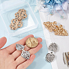 Gorgecraft 4Pcs 4 Styles Alloy Interlocking Clasps FIND-GF0007-16-3