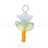 Glass Seed Beads with Imitation Austrian Crystal Beads and 304 Stainless Steel Flat Head Pins and Handmade Lampwork Beads and Iridescent Acrylic Bead Caps Pendants PALLOY-JF03485-02-3