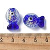 Handmade Foil Lampwork Fish Beads FOIL-Z001-01A-3