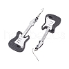 Guitar Acrylic Dangle Earrings EJEW-JE05879-02-4
