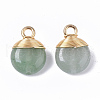 Natural Green Aventurine Pendants G-S359-021C-2