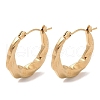 Twist 201 Stainless Steel Half Hoop Earrings for Women EJEW-G385-21G-1