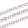 Tarnish Resistant 304 Stainless Steel Cable Chains CHS-K004-05P-0.6mm-1
