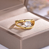 925 Sterling Silver Pave Cubic Zirconia Finger Rings for Women IK1659-3-1