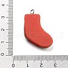 Christmas Theme Opaque Resin Pendants RESI-F054-A05-3