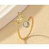 Brass Crystal Rhinestone Cuff Toe Rings FS-WG20A77-01-1