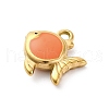 304 Stainless Steel Enamel Pendants STAS-B085-38G-02-2