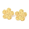Ion Plating(IP) 304 Stainless Steel Stud Earrings for Women EJEW-A111-06G-2