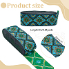 Polyester Jacquard Flower Ribbon for Garment Accessories OCOR-WH0097-24A-2