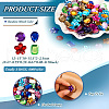 Flat Back & Back Plated Acrylic Rhinestone Cabochons MACR-TA0001-62A-4