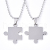 Non-Tarnish Valentine's Day Theme 304 Stainless Steel Pendants Necklaces STAS-S079-97-2