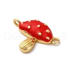 Brass Enamel Connector Charms KK-I276-14G-02-2