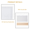 SUPERFINDINGS 1 Set 10-Hole Vertical Transparent Acrylic Earring Display Stands ODIS-FH0001-16-4
