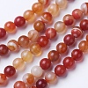 Natural Grade A Striped Agate/Banded Agate Beads Strands G-E479-02-6mm-1