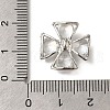 Rack Plating Brass Micro Pave Cubic Zirconia Pendants KK-F883-10P-01-3