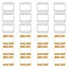 SUNNYCLUE 40Pcs 2 Colors Brass Bead Frame KK-SC0004-64-1