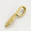 Tibetan Style Alloy Glue-on Flat Pad Bails GLF10728Y-NF-3
